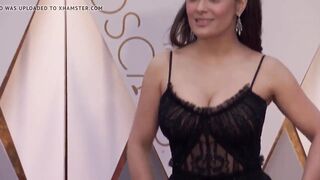 Salma Hayek at 2017 Oscars red carpet