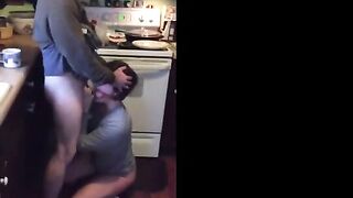 Chubby Amateur Girl Gets Fucked to Orgasm In Kitchen
