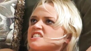 Hot Blonde Cheerleader Gets Her Pussy Destroyed