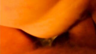 ass fucking and looking at girl's hairy puffy pussy