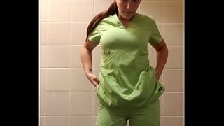 Cumming in my scrubs 2