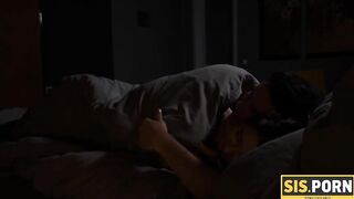 SISPORN. Caring guy helps stepsis forget about nightmare