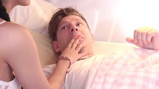 Fake Hostel Dude fucks naturally busty hot babe while boyfriend s.
