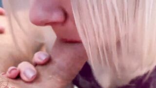 Caught his bitch jerking off and fucked her hard