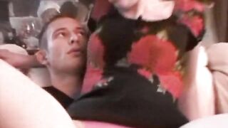 Amateur stepmom and stepdaughter fucks the same guy