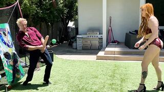 The Big Ass MILF Cheats On Husband With Her Step-Son And His Huge White Cock