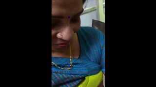 Indian MILF fingered by colleague in office in restroom