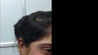 Indian MILF fingered by colleague in office in restroom