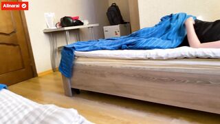 Stepmom fucks her stepson in the cheapest hotel to get revenge on her greedy husband