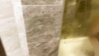 A young pervert looked at his stepmother in the shower