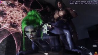 THE FUNKY FUCKING PARTY . FUTA PMV . Komotor Animations