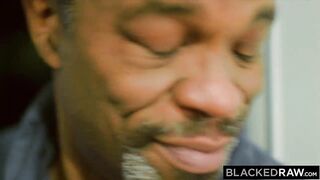 BLACKEDRAW Petite hot Blonde Amber ditches BF for huge BBC