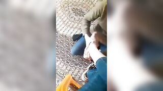 Iranian Lesbian foot slave