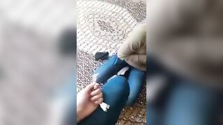 Iranian Lesbian foot slave