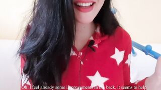 Penetrating my pussy with a massage stick (DIRTYTALK + ASMR)
