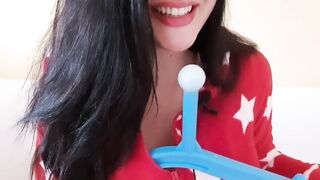 Penetrating my pussy with a massage stick (DIRTYTALK + ASMR)