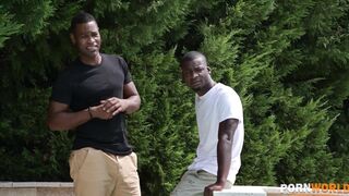 Busty Redhead Madam Kiara Lord Rewards Black Gardeners for Excellent Job with Hard DP