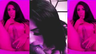 Porno Trans girl sucking hard cock deepthroat