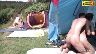 Crazy fucking BBQ orgy