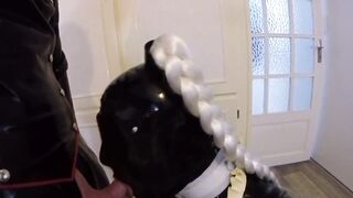 MISS MASKERADE LATEX BONDAGE BLOWJOB SESSION FOR MASTER SAM