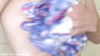 Blonde MILF gets fucked and creampied by her stepson