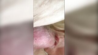 HIS NUTSACK IN GRANNY'S MOUTH