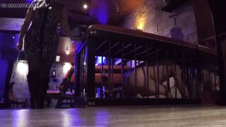 CFNM Mistress Walks Whips and Cages Her Femdom Slave