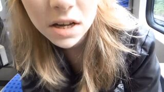 In Public With Cum On My Face! Public handjob!