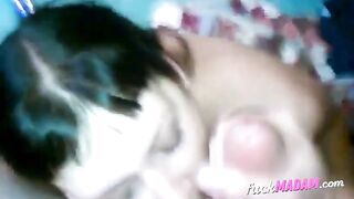 She lets me cum in her mouth and then happily swallows