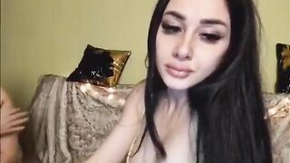 Russian webcam slut deepthroats big cock