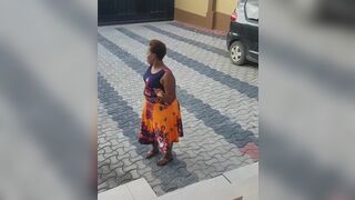 African bbw walking