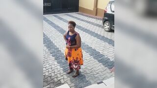 African bbw walking