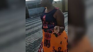 African bbw walking