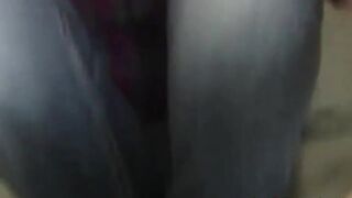 Girl Mastubation in Jeans