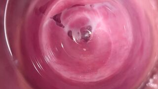 Camera deep inside Mia's teen pussy