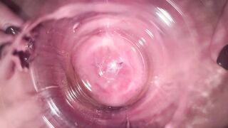 Camera deep inside Mia's teen pussy