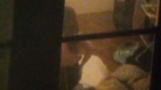 NYU fat slutty hoe taking off her panties