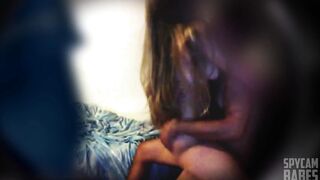 SPYCAM - Real hidden camera, barely legal tiny blonde babe fucked so sweet