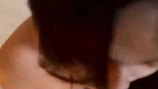 Asian cutie sucks and rides a small dick in POV