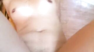 Asian cutie sucks and rides a small dick in POV