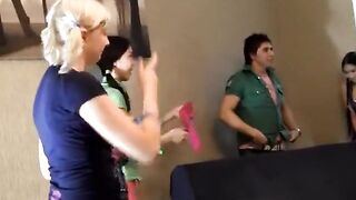 Asian women fucked at a party