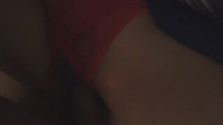 Fucking an Asian girl in sexy lingerie