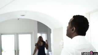 Black dad fucks son’s college teen girlfriend Jaye Summers