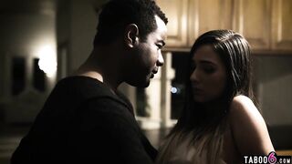 Black dad fucks son’s college teen girlfriend Jaye Summers