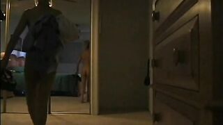 Blonde nearly got caught cheating