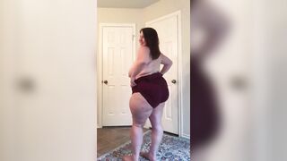 Thick White Chick Built for BBC Creampie deep inside ASS