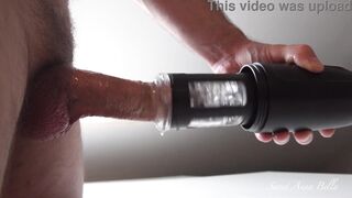 My husband and his big dick are trying Sohimi automatic male masturbator ! Nice cumshot :) SOHIMI !!