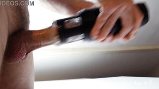 My husband and his big dick are trying Sohimi automatic male masturbator ! Nice cumshot :) SOHIMI !!