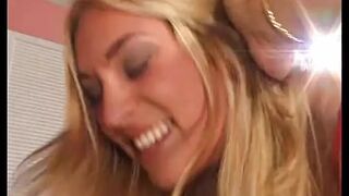 Naughty British Blonde Talks Dirty While She Bangs Two Men