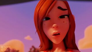 Wendy Takes a Dipper by the pool (Blenderknight, Lewdheart)